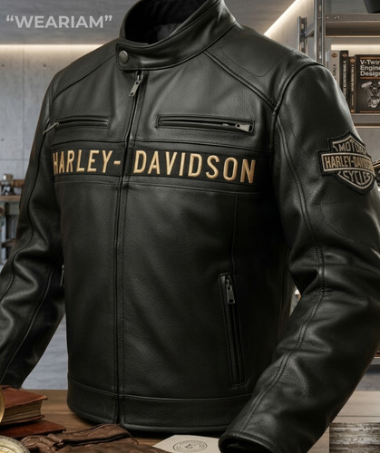 Men harley black - black, biker
