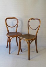 Deux chaises Thonet Cœur