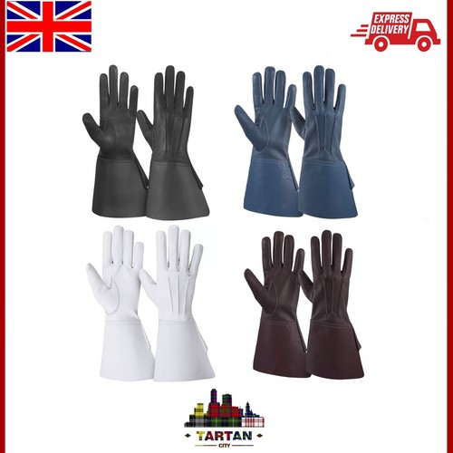 Gants cuir hommes long - gants,