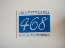 Panneau de Numéro Maison Env