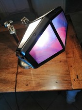 LAMPE PIROUETT CHROME ET VERRE