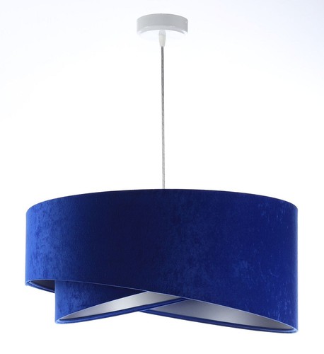 Suspension lampe bleue argent - lampe,