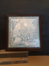 Antique French Dessous Plat Musical Creil  Montereau Porcelaine Ceramique 19ème 