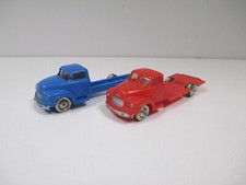 Lot de 2 CAMION BEDFORD Plateau Rouge et Bleu LEGO SYSTEM VINTAGE au 1/87 HO