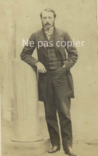 Portrait homme vers 1865 cdv - vers,