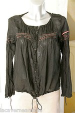 Jolie chemise bouffante - bouffante, noire