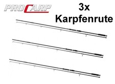 3x Pro Carp Canne à Pêche