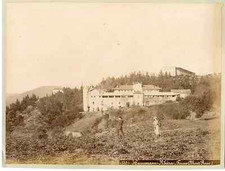 Algérie, Hammam Rhira, ferme  vintage albumen print.  Tirage albuminé  20x25