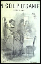 Ancien couteau de poche partition, un coup de pied