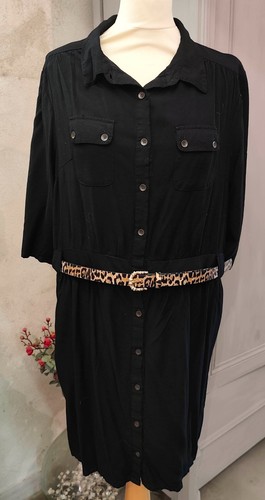 Robe chemise noire