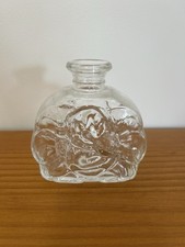 Flacon Fleur En Verre Vintage