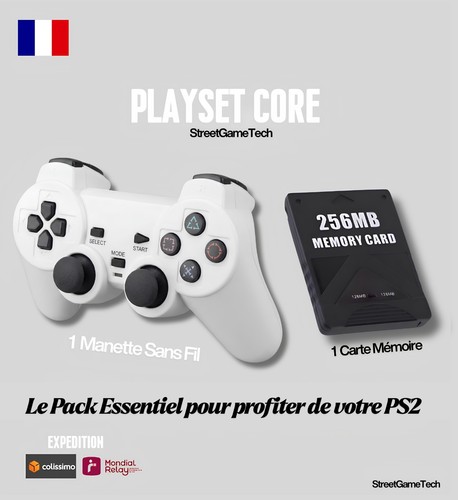 Manette ps2 sans fil - ps2, +