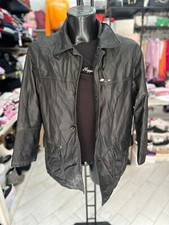L.Lambertazzi Veste Véritable Cuir D'Occassion Man Taille 50 Noir LLV69