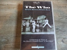 the who : the kids are alright K7 VHS , PAL , UK  who's better who's best