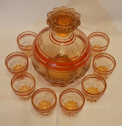 Service liqueur art déco - à,