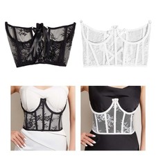 Corset dentelle ceinture - en,