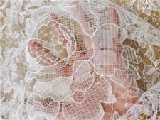 Floral Broderie Costume Voile DIY Tissu Dentelle Mariage Robe Rideaux Tulle