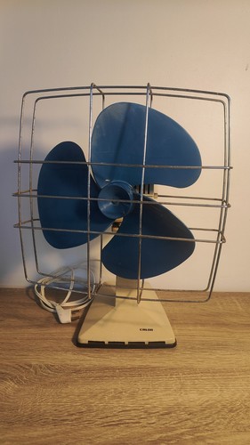Ventilateur vintage calor bleu - ventilateur,