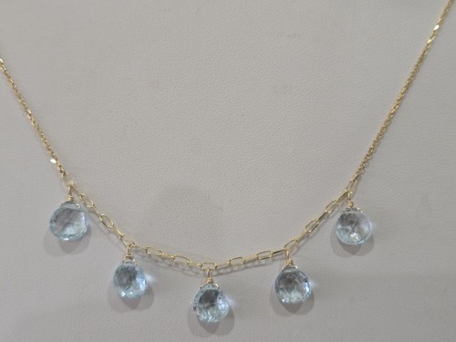 Yellow gold necklace with - 14,