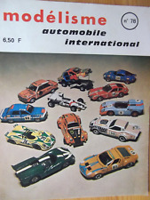 Revue magazine modélisme automobile international N° 78- 1972