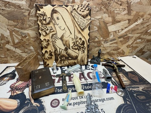 Lot objets religieux - lot,