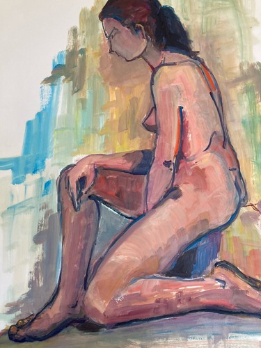 Très belle peinture femme - peinture,