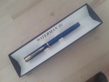 TRES BEAU STYLO BILLE ROLER WATERMAN   LAQUE BLEU