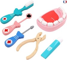 XLKJ 6 Pièces Jouets de Imitation Docteur ou Dentiste Malette Docteur Jouet 