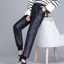 Femme Simili Cuir PU Pantalon