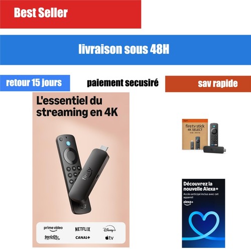 Amazon fire stick select - tv, 4k