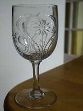 BACCARAT CRISTAL 1 ANCIEN RARE VERRE A VIN BLANC MODELE GRAVURE 9245  ht 11 cm