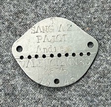 PLAQUE IDENTITÉ RHIN ET DANUBE 1ere ARMÉE 1945 SOLDAT FRANCAIS FRANCE WWII WW2