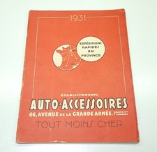 Catalogue Auto-Accessoires 1931 Renault NN KZ Mathis Peugeot 201 Citroën B14 C4