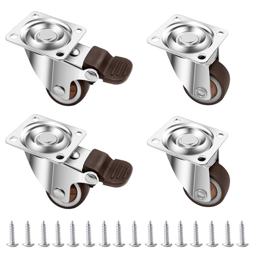 Roulettes meuble 25mm fixe - 4,