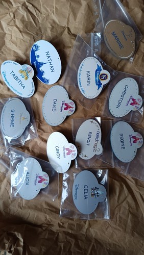Lot name tags cast - de, 12