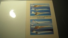 document philatélique 20eme Anniversaire du 1er vol de concorde