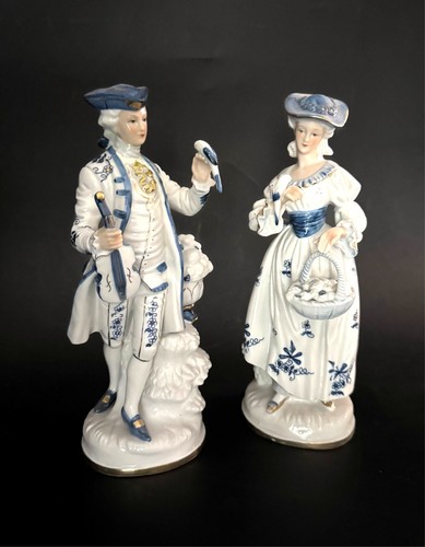 Paire sujets porcelaine - paire,