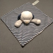 doudou plat chien blanc gris