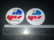 Autocollant Lot de 2 Boules JB (pétanque) excellent état