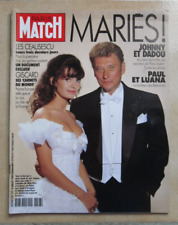 Paris Match N° 2147 Johnny HALLYDAY ADELINE Isabelle ADJANI Paul BELMONDO