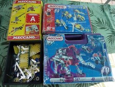 LOT JOUET MECCANO DANS LEUR BOITE PLUS PIECES