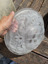 Vasque  DEGUE en verre pressé pour lustre art déco.