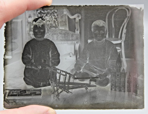 Ancienne plaque photo verre - ancienne,