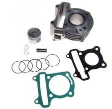 Cylindre, piston, segments, jeu GY6 139QMB 50 4T pour DELFIN BARTON KYMCO ZIPP