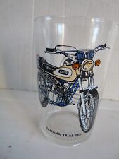 verre moto YAMAHA TRIAL 125  10 cm ancien verre moutarde