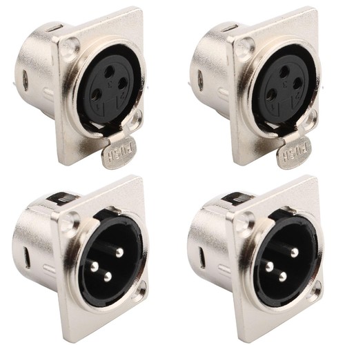 Prise xlr male - 4, femelle,xlr