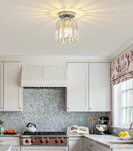 Plafonnier cristal moderne - plafonnier,