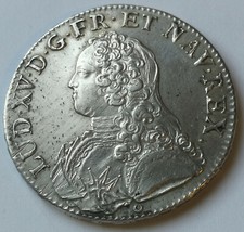France , Louis XV , Écu aux
