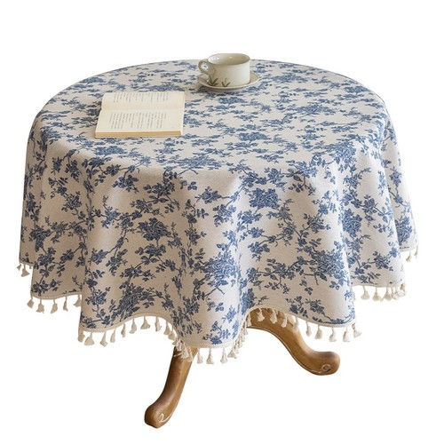 Nappe ronde style nordique