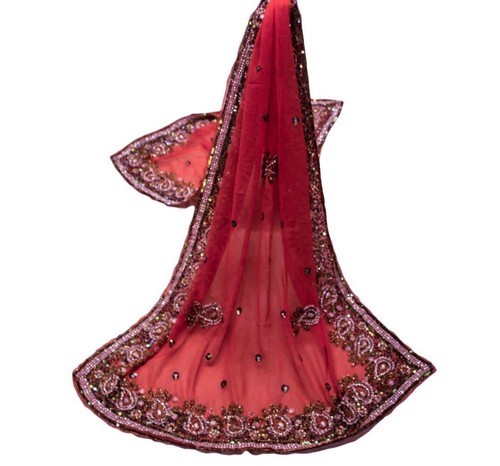 Foulard dupatta vintage indien - foulard,